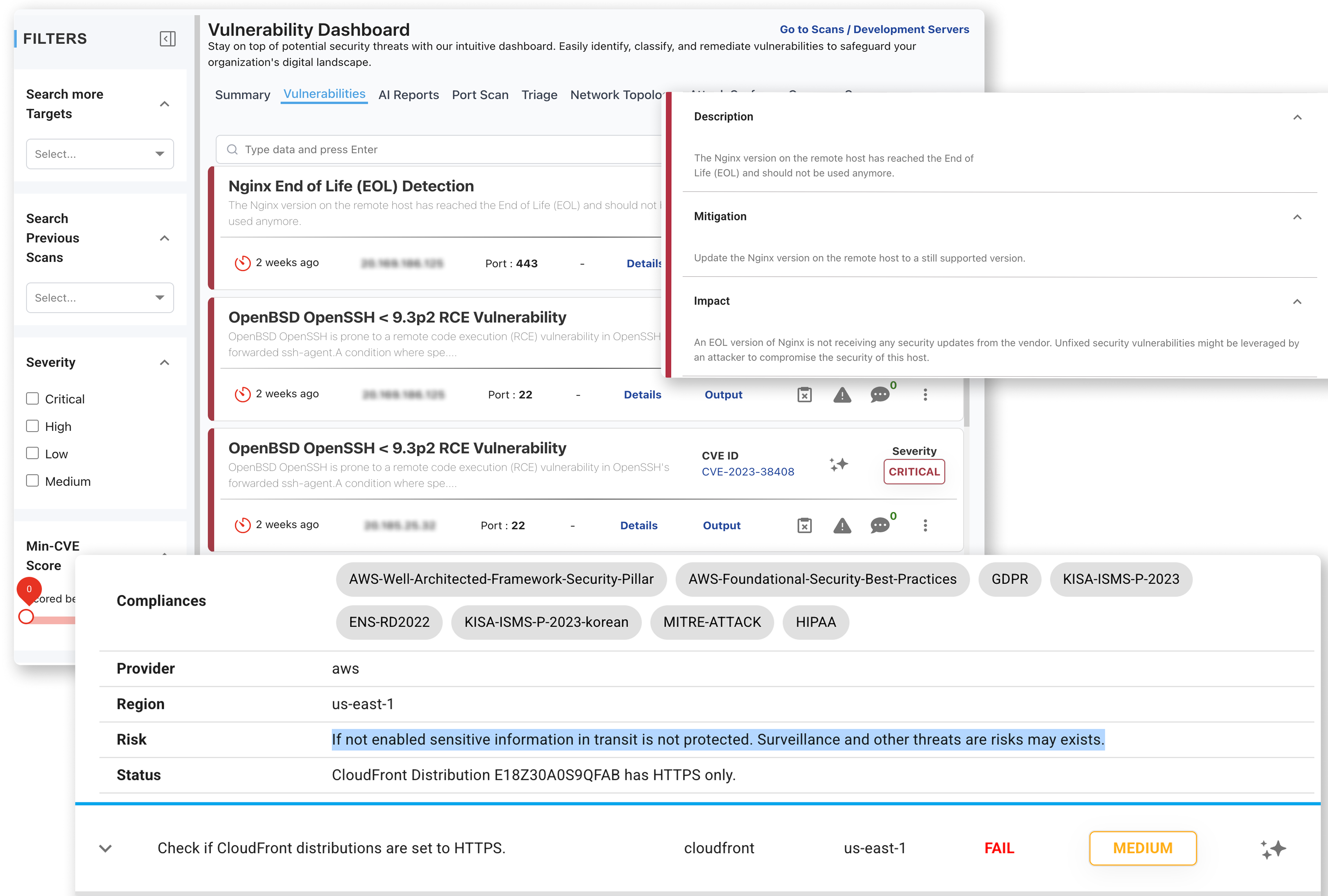 Vulnerabilities Dashboard