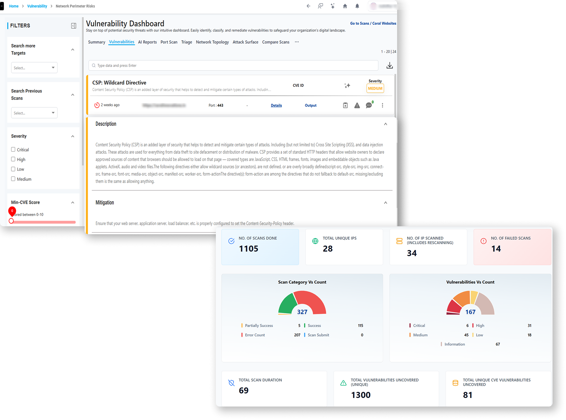 Vulnerabilities Dashboard